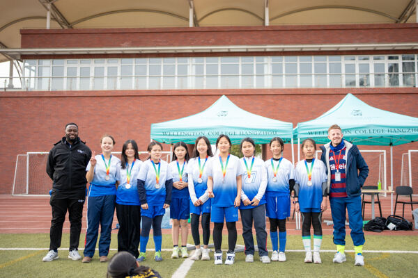 HSSL14岁以下男女足球决赛,杭州惠灵顿外籍人员子女学校