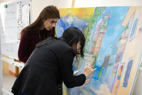 School activity - art class   ,Hiba Academy Hangzhou