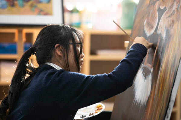 School activity - art class   ,Hiba Academy Hangzhou