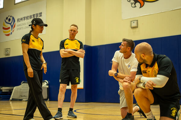A Visit From Martin Brockman, A Bronze Medal Decathlete,Hiba Academy Hangzhou