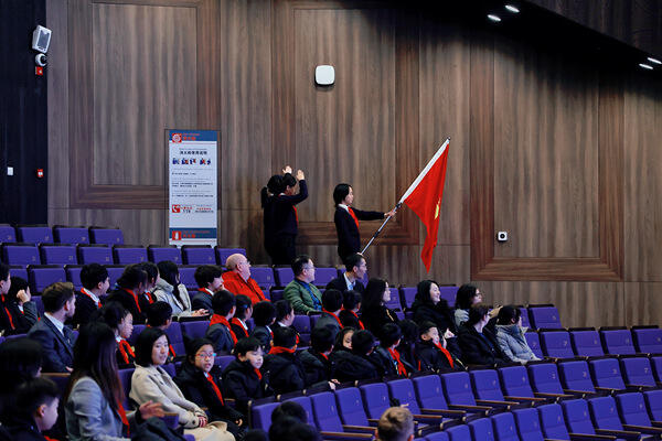 学生集会,南通惠立学校