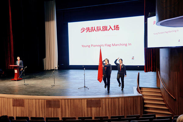 学生集会,南通惠立学校
