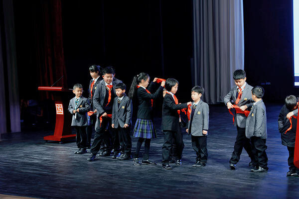 学生集会,南通惠立学校