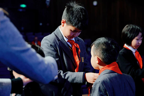 学生集会,南通惠立学校