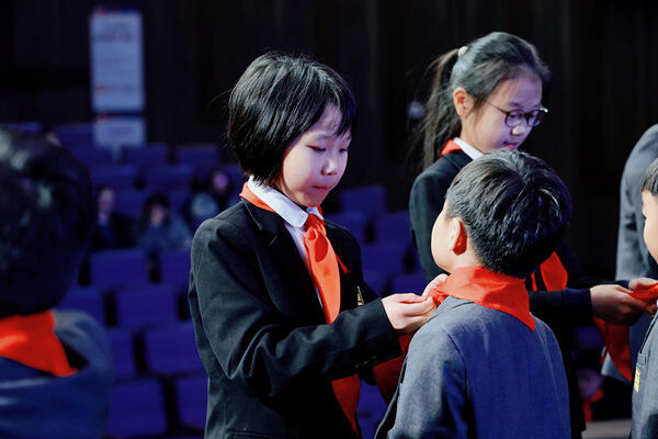学生集会,南通惠立学校