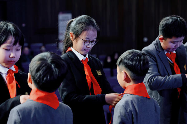 学生集会,南通惠立学校