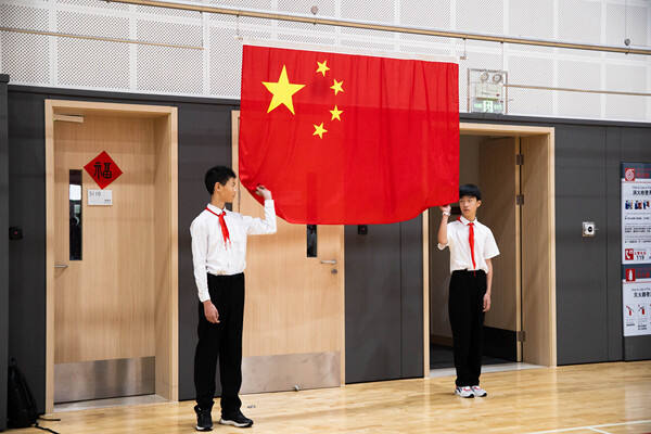 升旗仪式,南通惠立学校