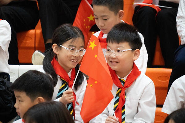 升旗仪式,南通惠立学校