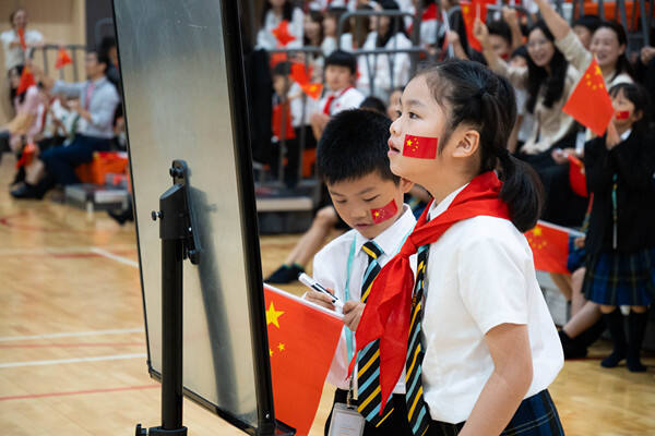 升旗仪式,南通惠立学校