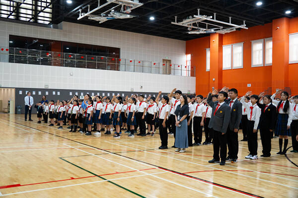 Flag raising ceremony,Hiba Academy Nantong