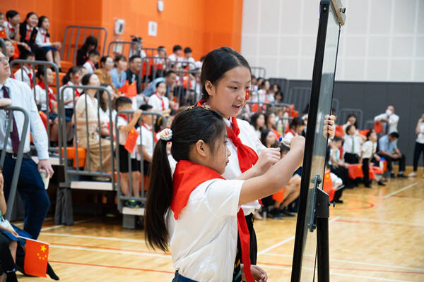 Flag raising ceremony,Hiba Academy Nantong