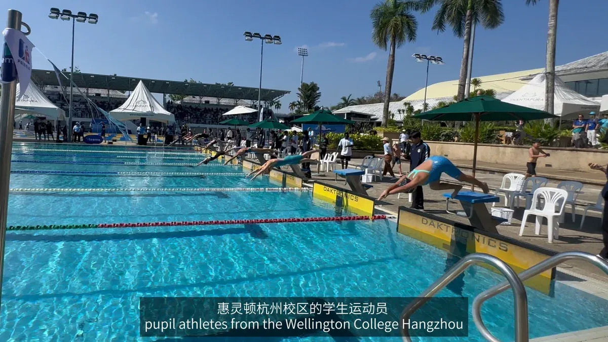 杭州市游泳队进入惠立幼儿园选拔下一位奥运冠军