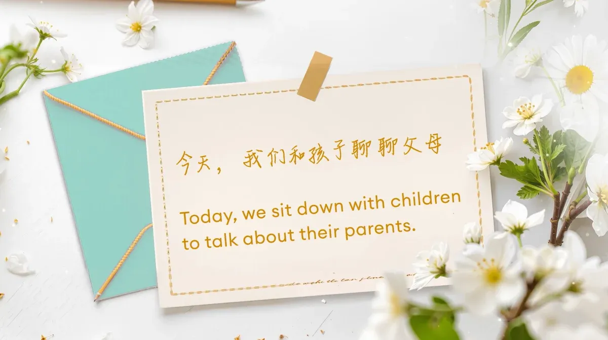 今天，我们和孩子聊聊父母