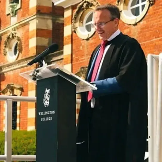 Inspiring words from James Dahl, Master, Wellington College UK
